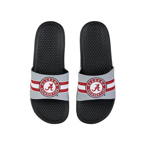 Men's NCAA Athletic Stripe Raised Flip Flop Sandals - Alabama