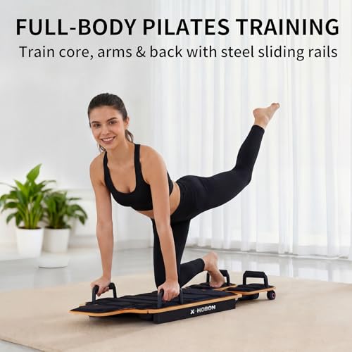 Pilates Board Reformer for Home Workout - Black