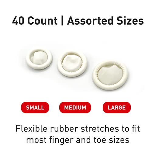 Tan Flents Protechs Finger & Toe Cots 40 Pack - Blister, Wound & Cut Protection