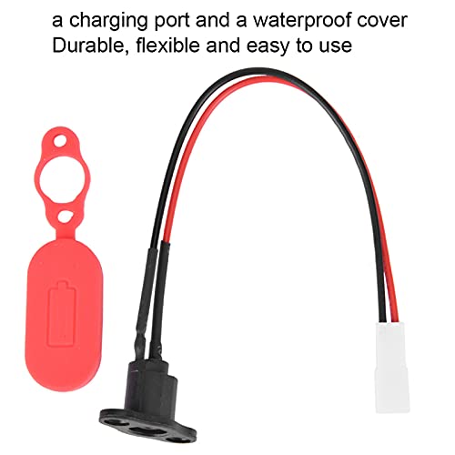 Electric Scooter Charging Port with Waterproof Silicone Sleeve