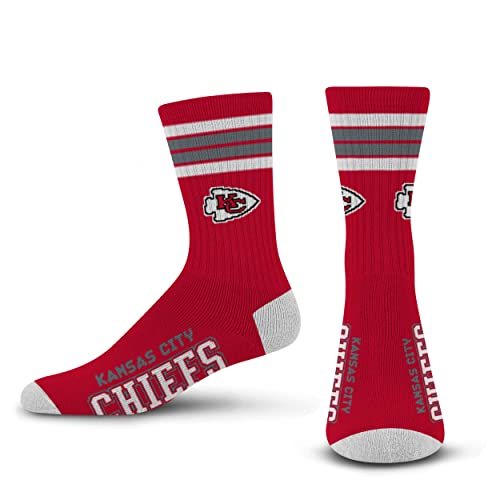 Men's Performance Crew Socks with Team Logo - Deuce 4-Stripe