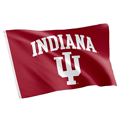 Indiana University Hoosiers Flag - 3x5 Ft Red, Single-Sided