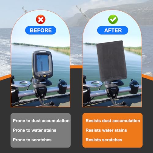 Fish Finder Cover for 3-4 Inch Devices - Waterproof Oxford Fabric