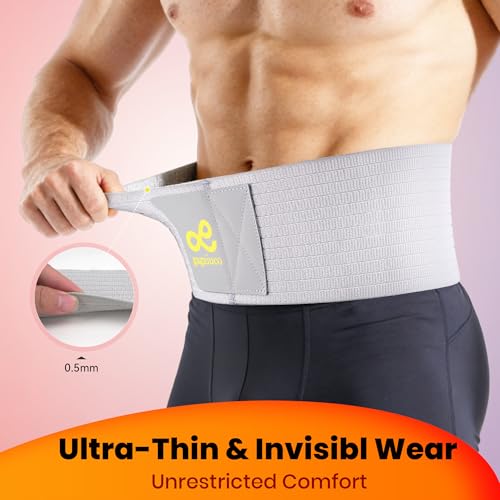 Gagaiuco L-Size Umbilical Hernia Belt for Men & Women, Abdominal Support with Compression Pads