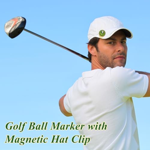 3 Set Golf Ball Markers with Magnetic Hat Clips - Funny Designs