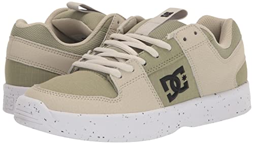 DC Men's Lynx Zero Waste Casual Skate Shoe,TAN/Green,9.5