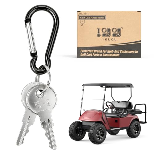 Ignition Starter Keys for Golf Carts - Fits EZGO 1982-Up - 2 Pcs Set
