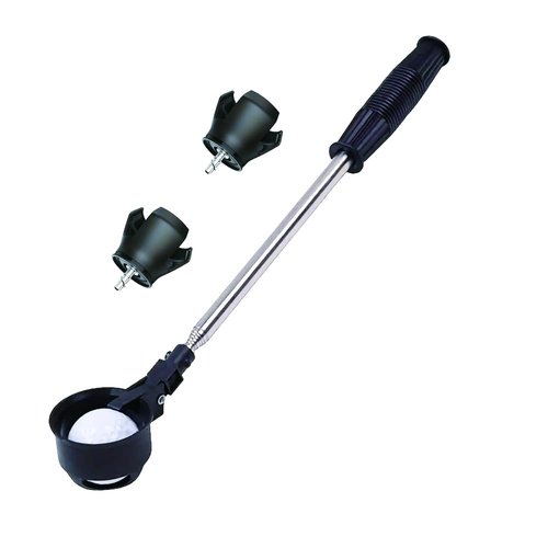 Golf Ball Retriever with 2 Golf Balls Grabbers,6.9ft Stainless Extendable Golf Ball Retrievers for Water,Golf Accessories for Men (Black)