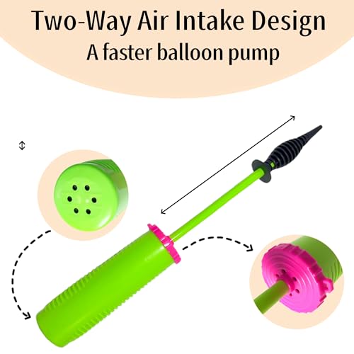 12.2-Inch Dual Action Balloon Pump - Manual Handheld Inflator