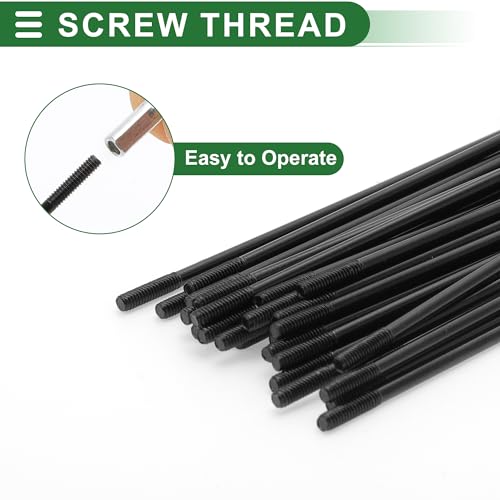Bicycle Wheel Spokes Set - 14G Carbon Steel, 131mm Length