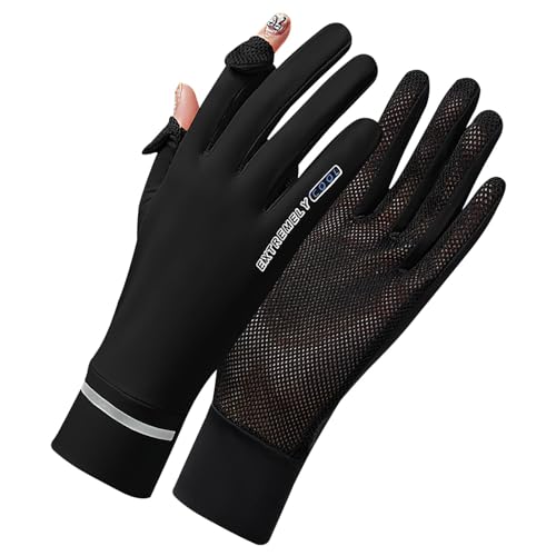 UV Sun Protection Driving Gloves for Women - Black