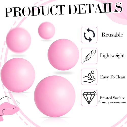 20 Pack Table Tennis Balls - 40mm Light Pink with Organizer Bag