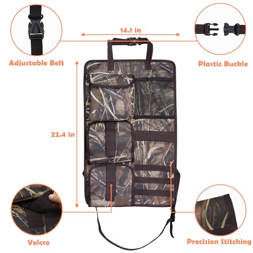 2 Pack Vehicle Seat Back Gun Racks with Molle Panel for Hunting Rifles