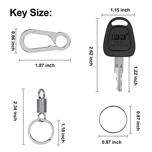 Golf Cart Replacement Key Set - 2 Pack for EZGO 1982 and Newer Models