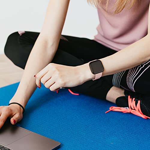 Soft Silicone Sport Strap for Fitbit Versa - Small, Pink