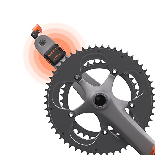 Cadence Sensor - Bluetooth & ANT+ RPM Cycling Sensor, IP67 Waterproof, Orange