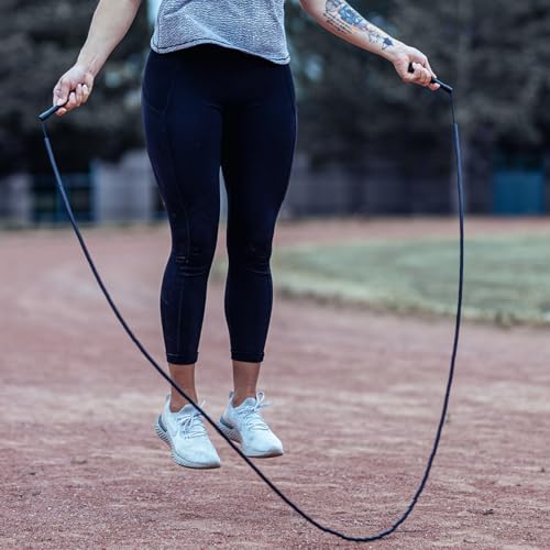 1-Inch Beaded Jump Rope - Adjustable Rainbow Fitness Tool