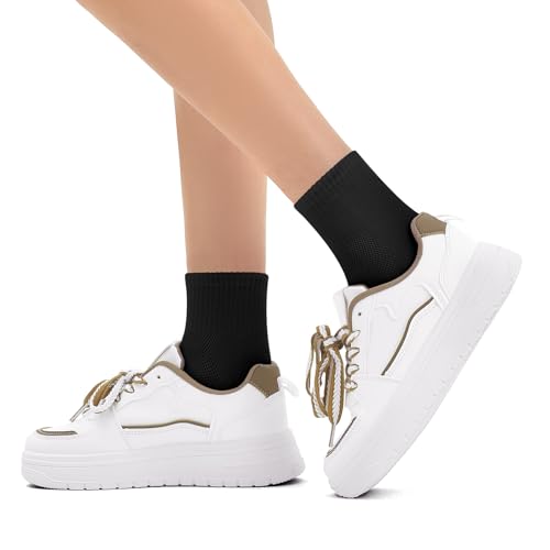 Ipletix 6 Pairs Ankle Socks for Women, Athletic Cotton