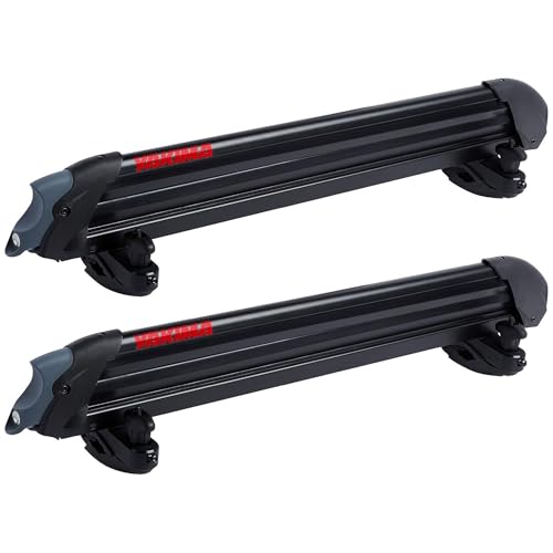 Ski & Snowboard Car Roof Rack - Holds 6 Skis or 4 Boards