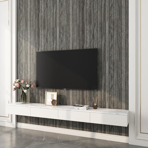 LaCheery Fluted Slat Wood Wall Panels Peel and Stick Black Gray Herringbone Wooden Panels for Interior Wall Decor 3d Flexible Self Adhesive Foam PVC Panel Roll Bedroom Bathroom Walls Covering 11.8x79"