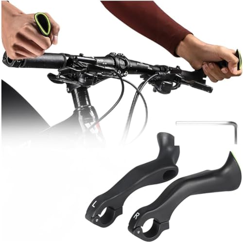 Long Ergonomic Bike Handlebar Ends Extension for Mountain & Road Bikes