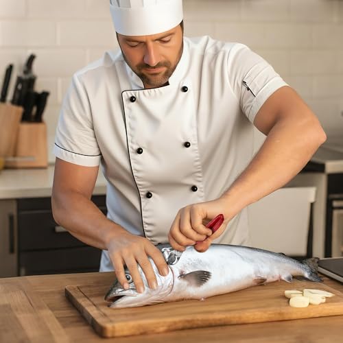 HappyAlley Red Catfish Skinning Pliers Heavy Duty Fish Skinner with Ergonomic Grips - 1 Pack