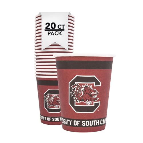 University of South Carolina Paper Cups - 20 Count, 9 oz