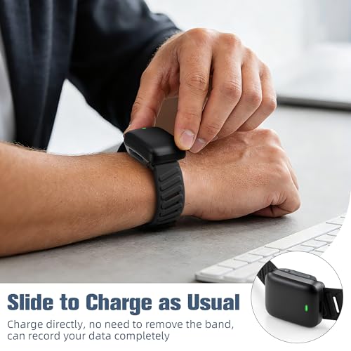 Whoop 5.0 Sport Band - Breathable Waterproof Silicone Strap - Black