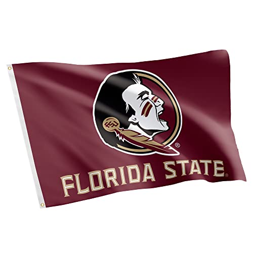 Red FSU Flag 3x5 Ft - Single-Sided Team Logo Banner