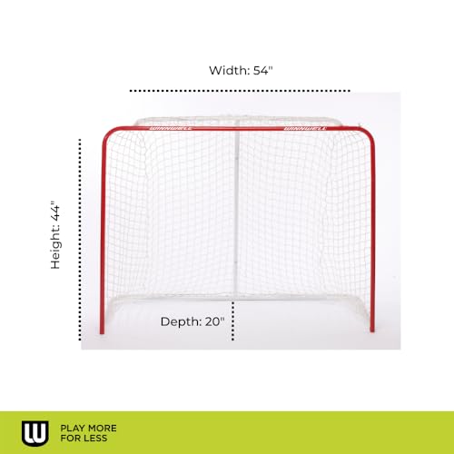 Intermediate Steel Hockey Net - 54 Inch, Heavy Duty Design