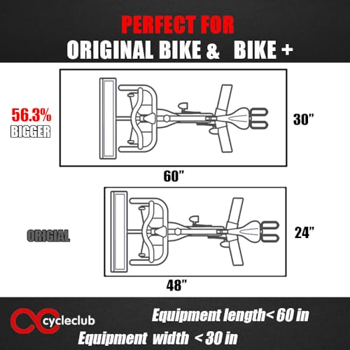 Exercise Bike Mat 30" x 60" - 6mm Thick Hardwood Floor Protector