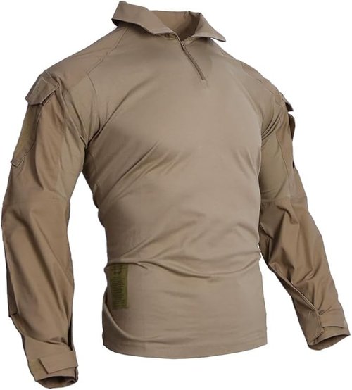 EMERSONGEAR Men's Tactical Shirt - Gen3 Quick-Dry Long Sleeve BDU for Airsoft & Combat | Army Green