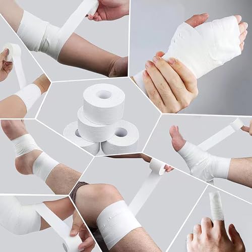 Athletic Sports Tape 1.5 Inch x 30 Feet - Tearable Cotton Support for Joints