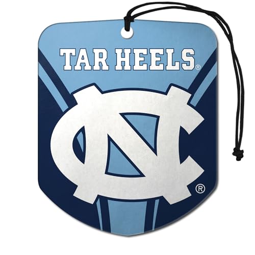 NCAA North Carolina Tar Heels Car Air Freshener - 2 Pack, Black Ice