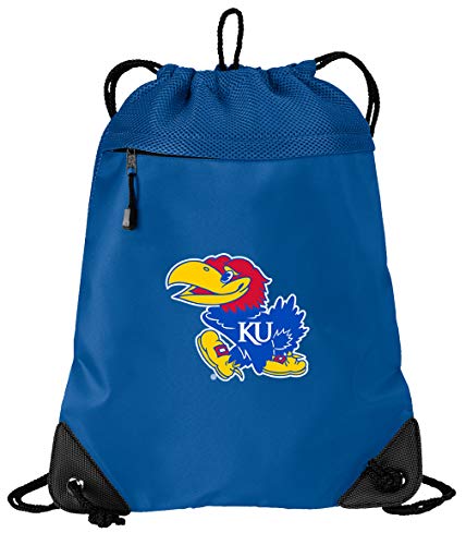 University of Kansas Drawstring Backpack - Microfiber & Mesh