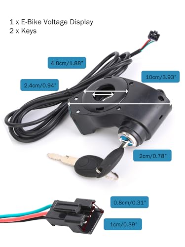 E-Bike Throttle Control Switch with Voltage Display - LCD Replacement