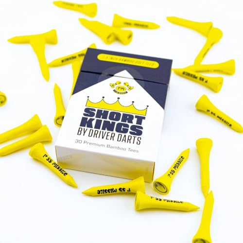 Short Kings Bamboo Golf Tees - Premium 1.5 Inch Pack