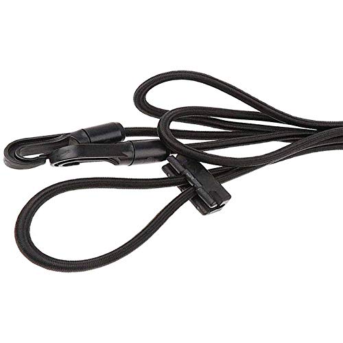 Saycker 3m Elastic Horse Neck Stretcher Reins Adjustable Training Rope Black