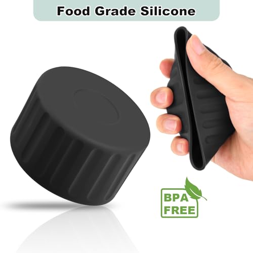 2-Pack Silicone Protective Boot for Water Bottles & Tumblers - Black
