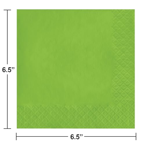 2-Ply Paper Lunch Napkins - Fresh Lime, 50 Count