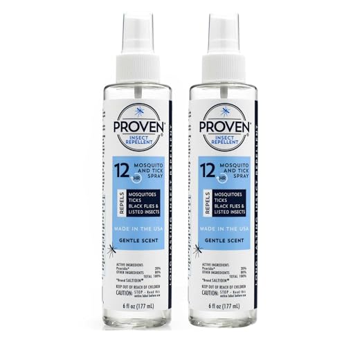 Proven Gentle Scent Insect Repellent Spray - 6 fl oz (2 Pack) - Mosquito & Black Fly Defense