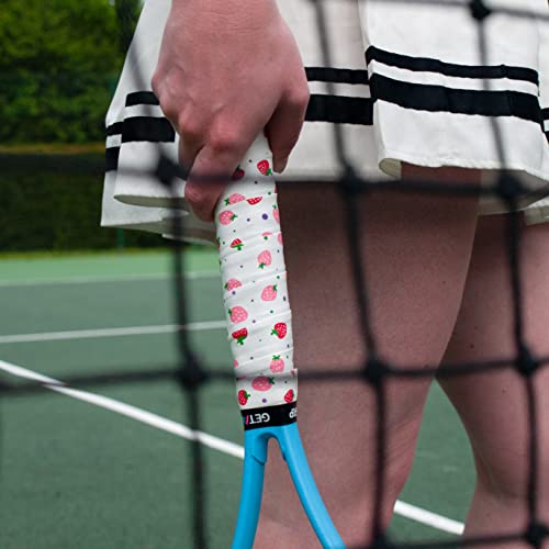 Tennis Overgrips - Anti-Slip Grip Tape for Rackets - White/Pink/Red