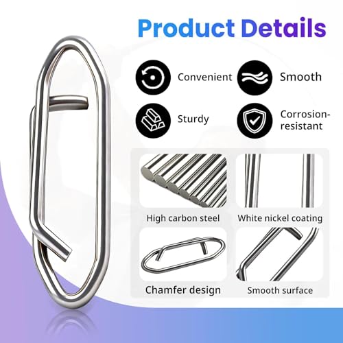 Stainless Steel Fishing Quick Change Snaps - 50 Pieces - Size M