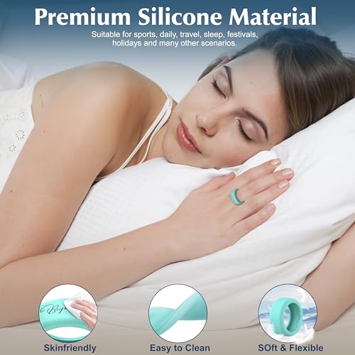 Ring Protector Cover for RingConn Gen 1-3 - 6 Pack - Black, Clear, Navy Blue, Mint Green, Starlight