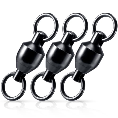 30-Pack Fishing Swivels - #0 33LB Ball Bearing Stainless Steel