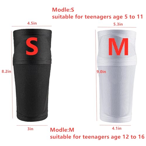 Youth Soccer Shin Guard Sleeves - Small Size for Kids 3-15