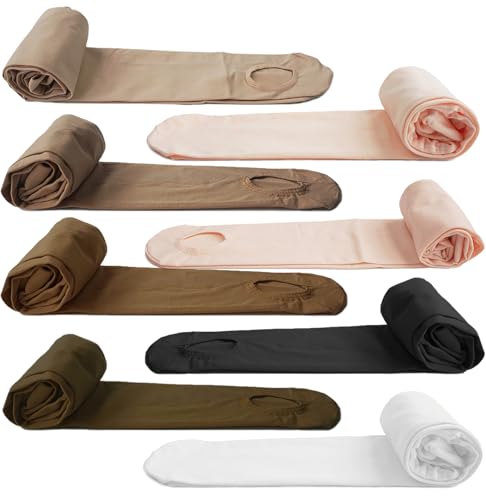 Convertible Ballet Tights for Girls and Women - Medium Chocolate