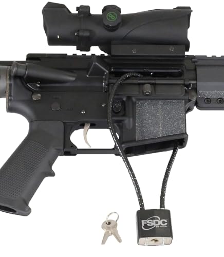 15-Inch Gun Cable Lock with 2 Keys - California DOJ Approved