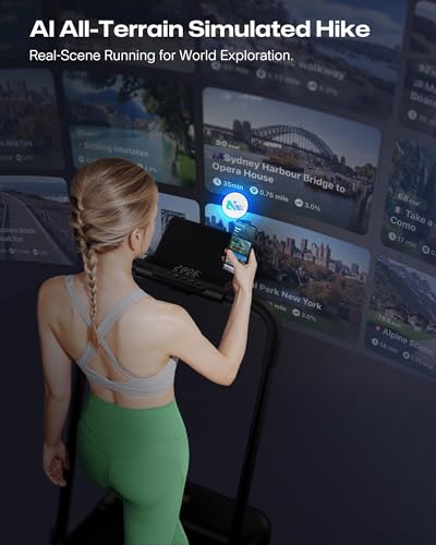 Smart Walking Pad Treadmill with 12% Incline & APP Control