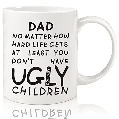 Funny Coffee Mug for Dad - 11oz White Gift from Daughter